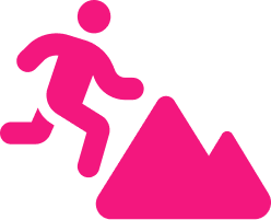Icona: Persona che scala una montagna
